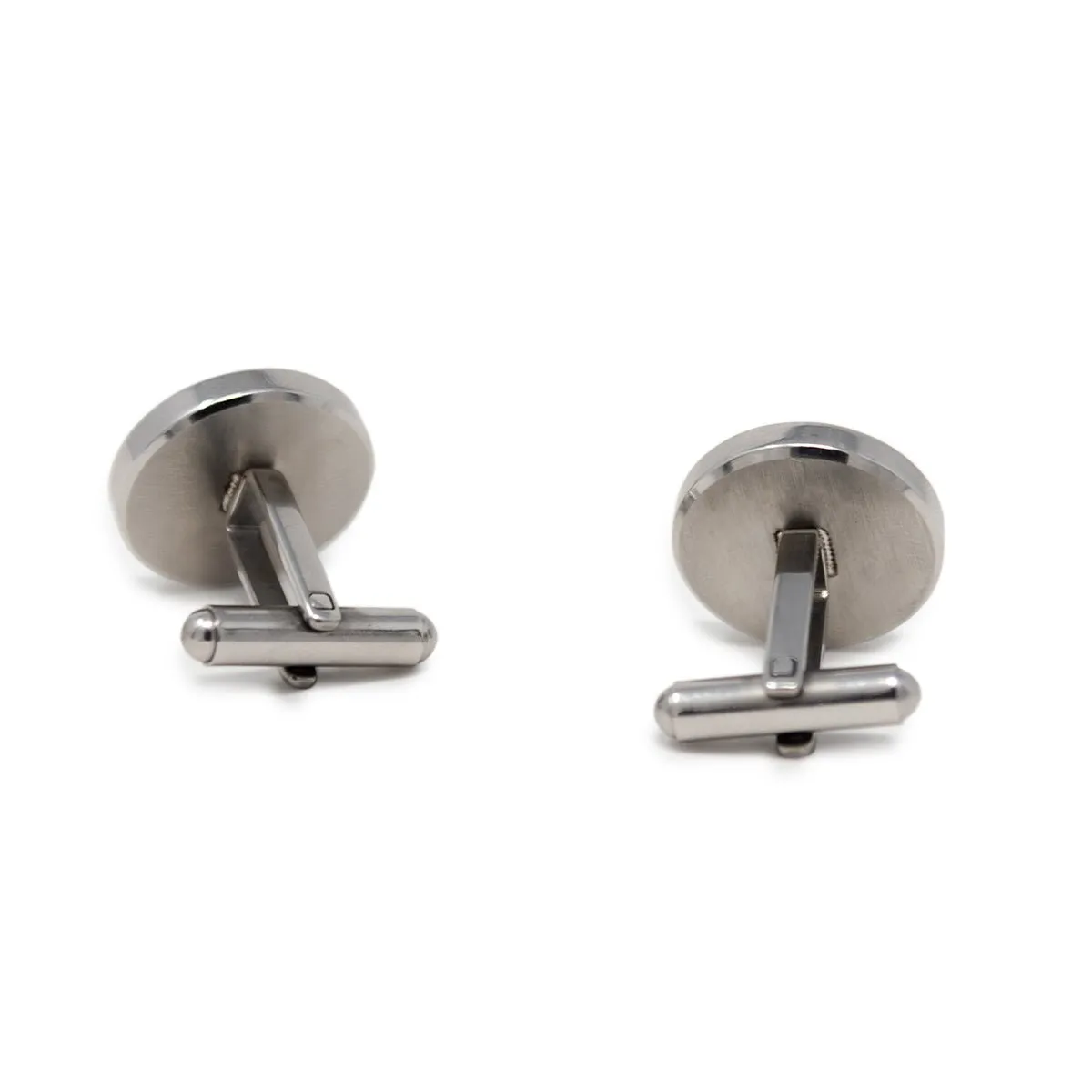 Paramount Logo Engraved Stainless Steel Cufflinks